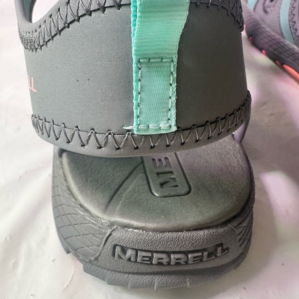Merrell Women's Teal and Gray Strappy Outdoor Sandals - Picture 9 of 11